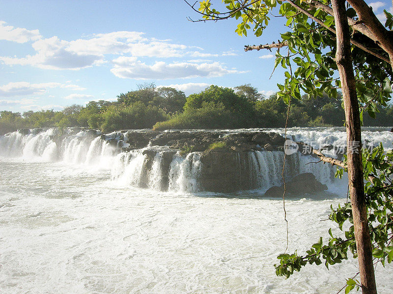 Sioma Falls，赞比亚，非洲